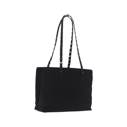 Salvatore Ferragamo Tote Nylon, Black, Nylon, Tote Bag