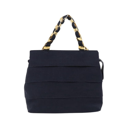 Salvatore Ferragamo Vala Canvas, Navy, Canvas, Shoulder Bag