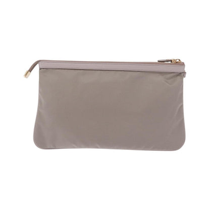 Salvatore Ferragamo Vala Clutch Nylon, Gray, Nylon, Clutch