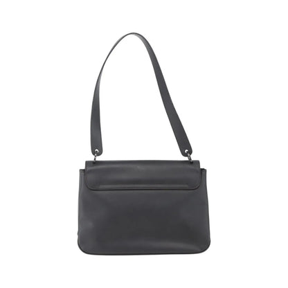 Salvatore Ferragamo Vala Leather, Black, Leather, Shoulder Bag