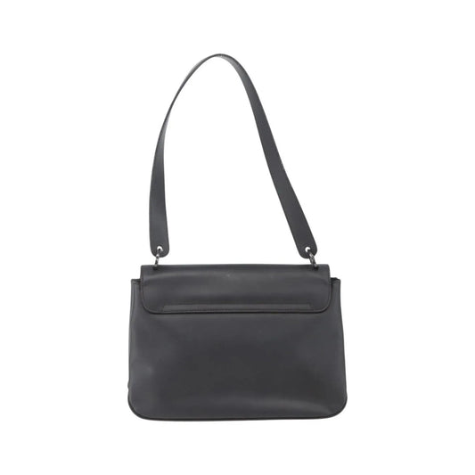 Salvatore Ferragamo Vala Leather, Black, Leather, Shoulder Bag