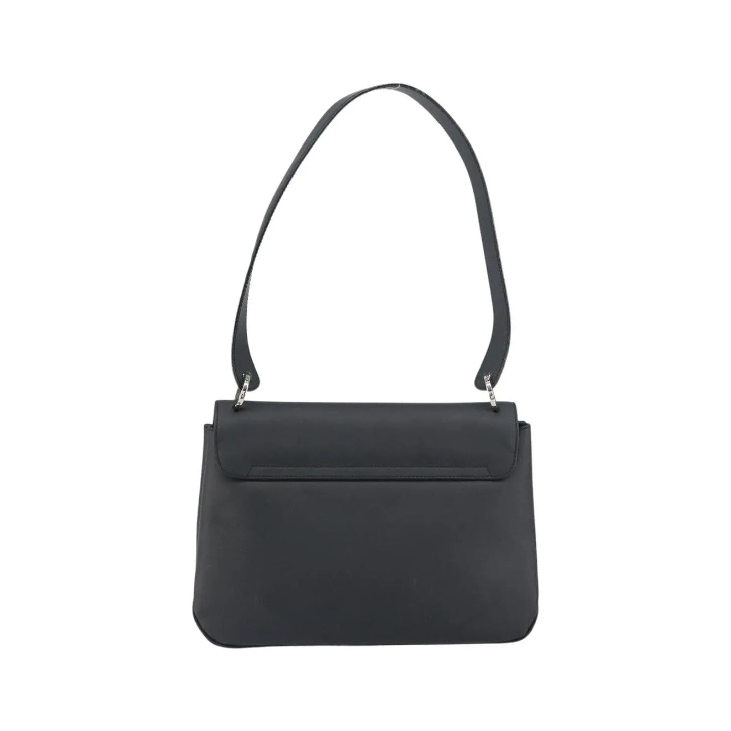 Salvatore Ferragamo Vala Leather, Black, Patent Leather, Shoulder Bag