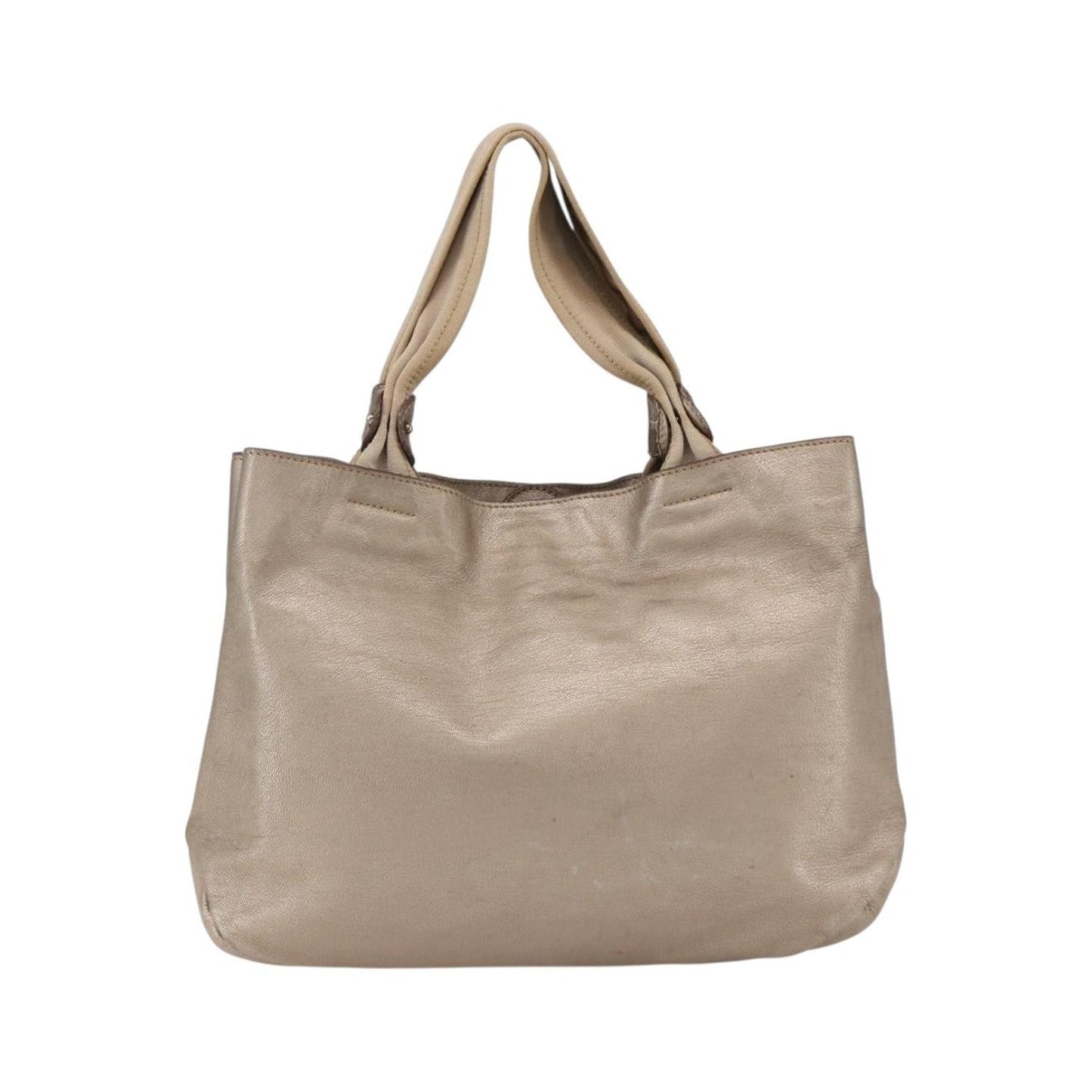 Salvatore Ferragamo Vala Leather, Gold, Leather, Handbag