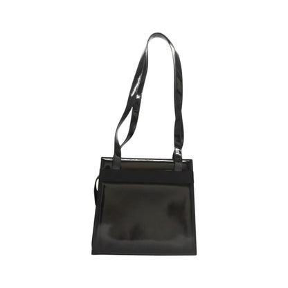 Salvatore Ferragamo Vala Patent Leather, Black, Patent Leather, Shoulder Bag