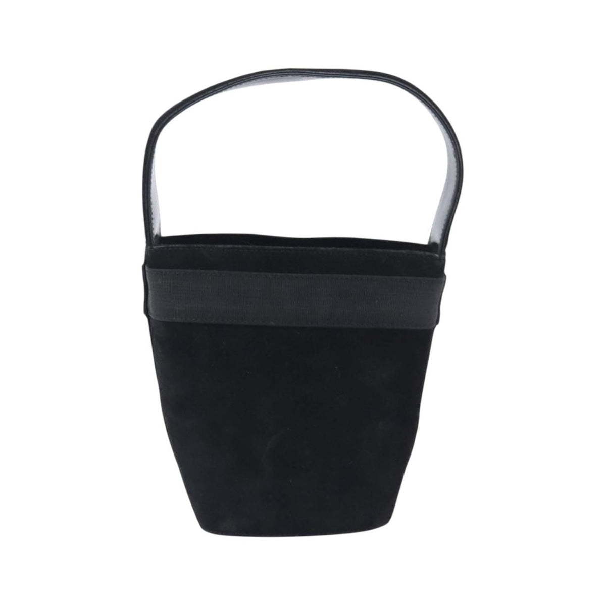 Salvatore Ferragamo Vala Suede, Black, Suede, Shoulder Bag