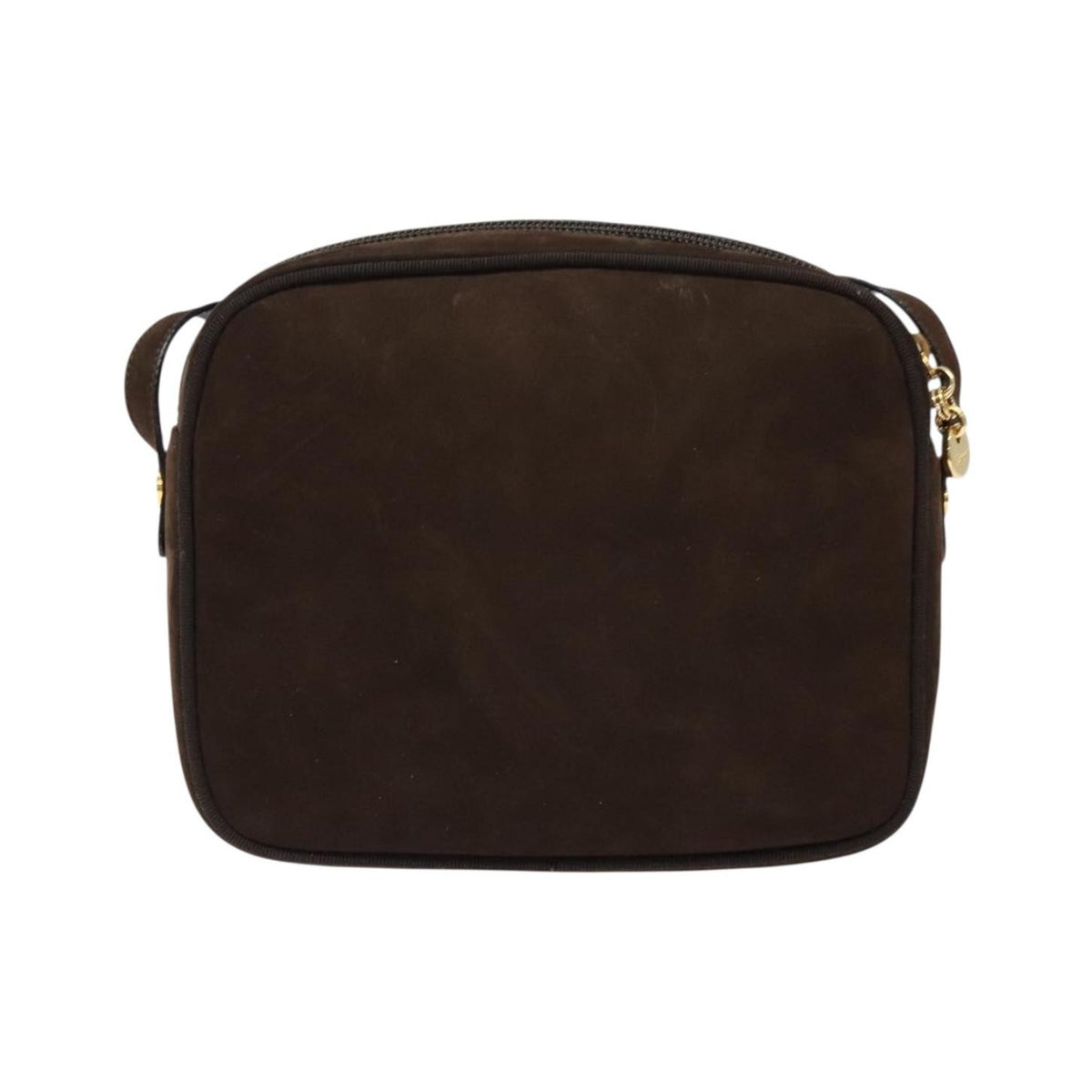 Salvatore Ferragamo Vala Suede, Brown, Suede, Shoulder Bag