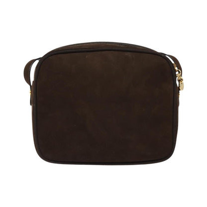 Salvatore Ferragamo Vala Suede, Brown, Suede, Shoulder Bag