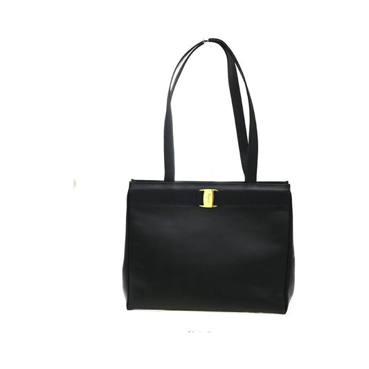 Salvatore Ferragamo Vala tote Leather, Black, Leather, Tote Bag