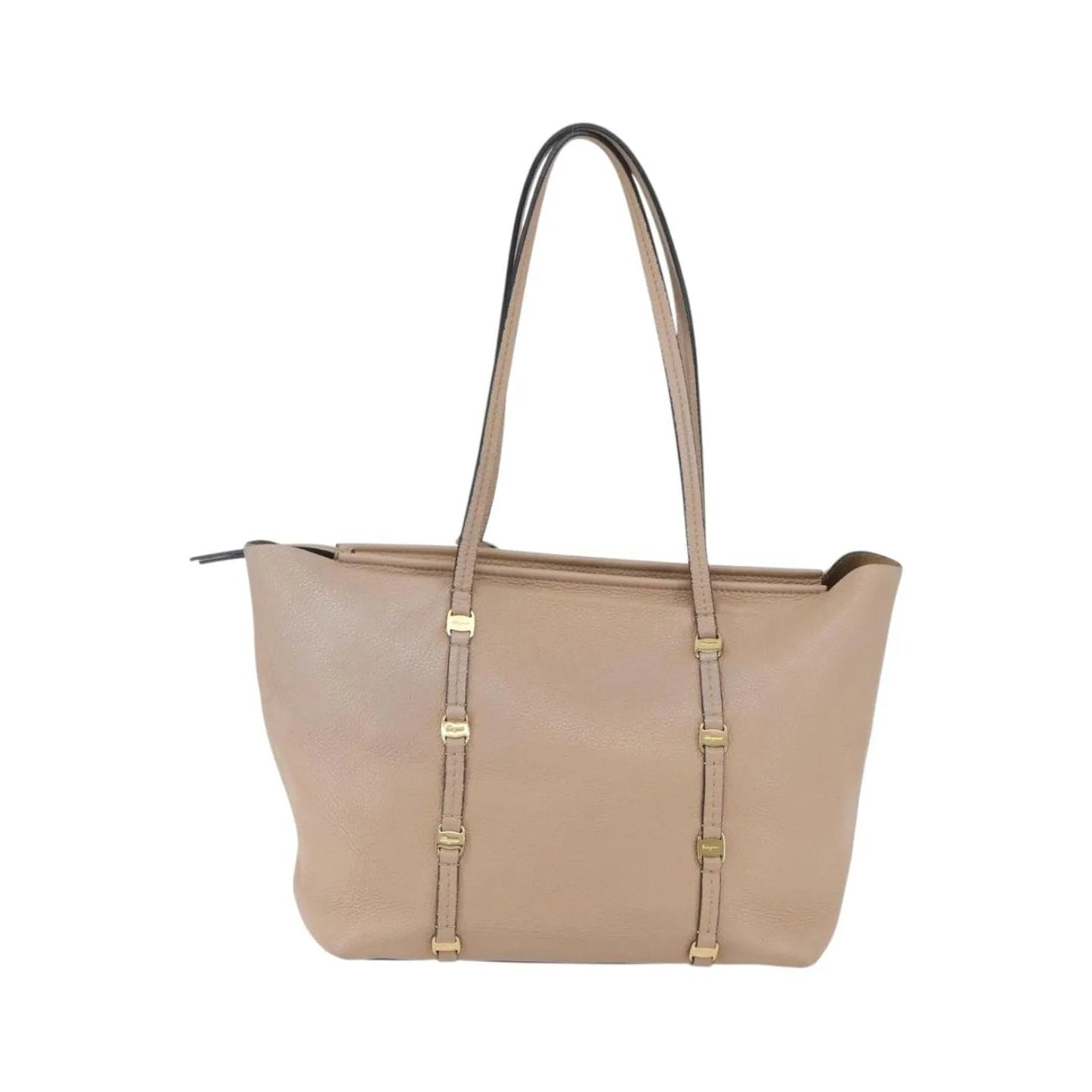 Salvatore Ferragamo Vala tote Leather, Beige, Leather, Tote Bag