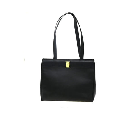 Salvatore Ferragamo Vala tote Leather, Black, Leather, Tote Bag
