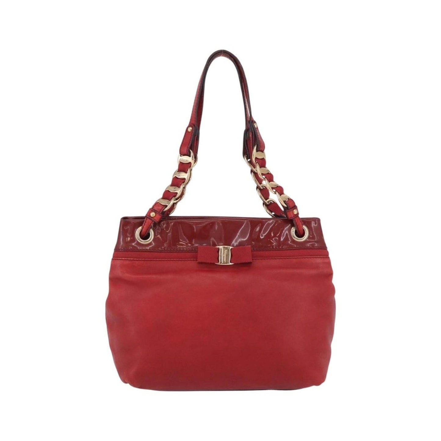 Salvatore Ferragamo Vala tote Leather, Red, Leather, Tote Bag