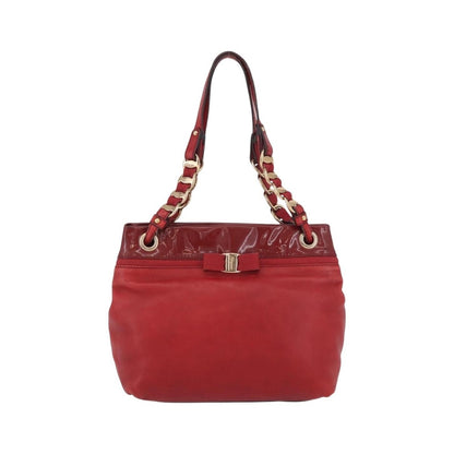 Salvatore Ferragamo Vala tote Leather, Red, Leather, Tote Bag