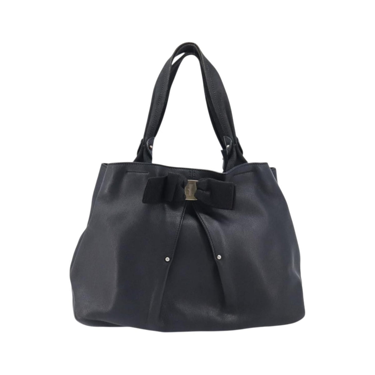 Salvatore Ferragamo Vala tote Leather, Black, Leather, Tote Bag