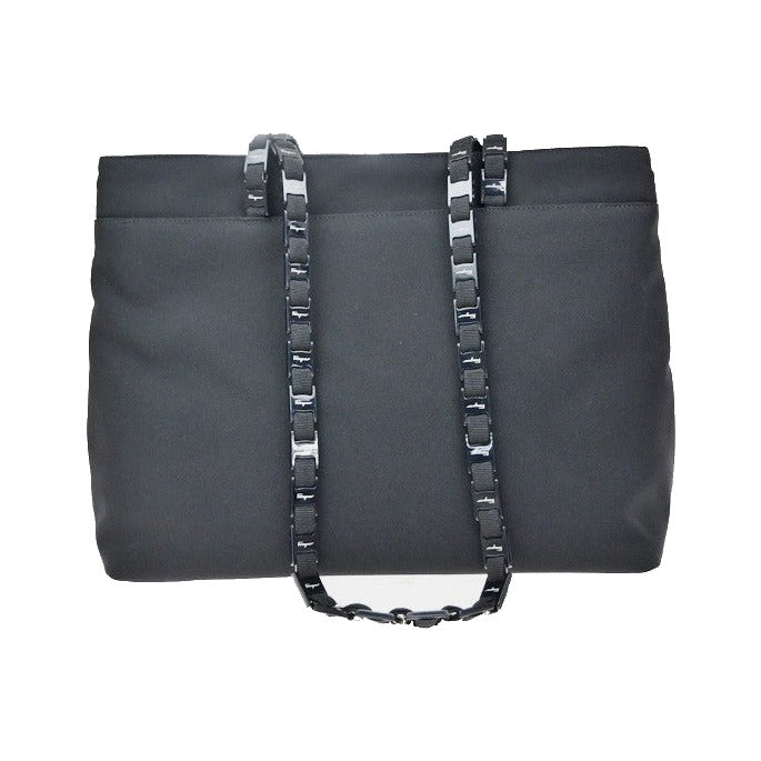 Salvatore Ferragamo Vala tote Nylon, Black, Nylon, Tote Bag
