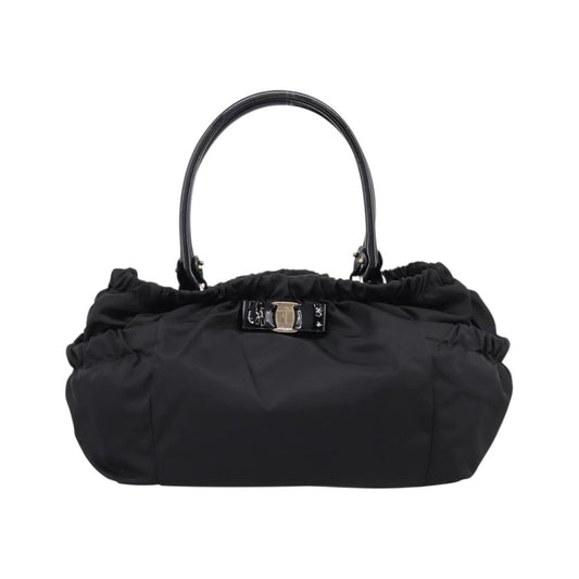 Salvatore Ferragamo Vala tote Nylon, Black, Nylon, Tote Bag