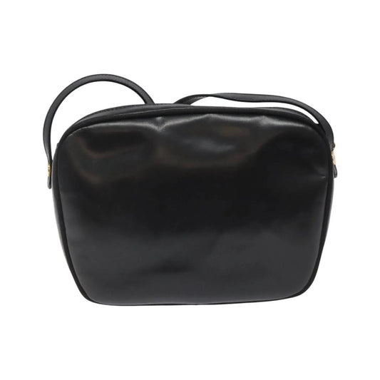 Salvatore Ferragamo Vara Bow camera Leather, Black, Leather, Shoulder Bag