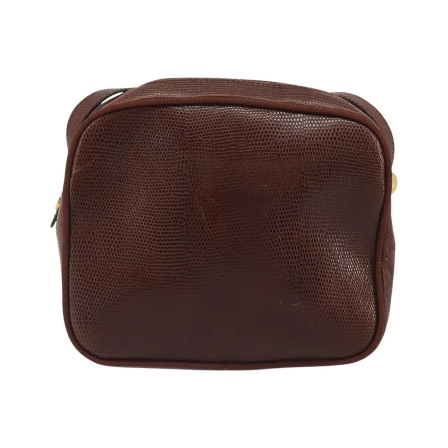 Salvatore Ferragamo Vara Bow camera Leather, Brown, Leather, Shoulder Bag