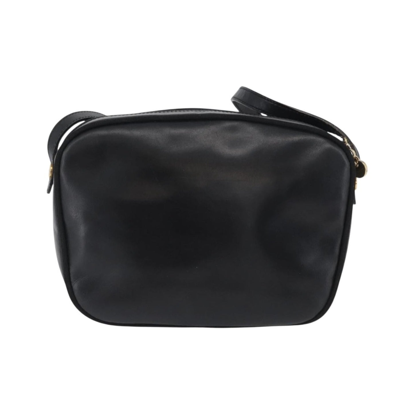 Salvatore Ferragamo Vara Bow camera Leather, Black, Leather, Shoulder Bag