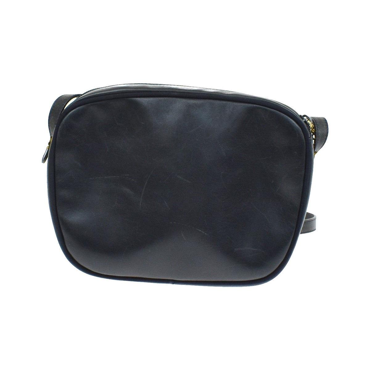 Salvatore Ferragamo Vara Bow Camera Leather, Navy, Leather, Shoulder Bag