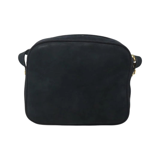 Salvatore Ferragamo Vara Bow camera Suede, Navy, Suede, Shoulder Bag