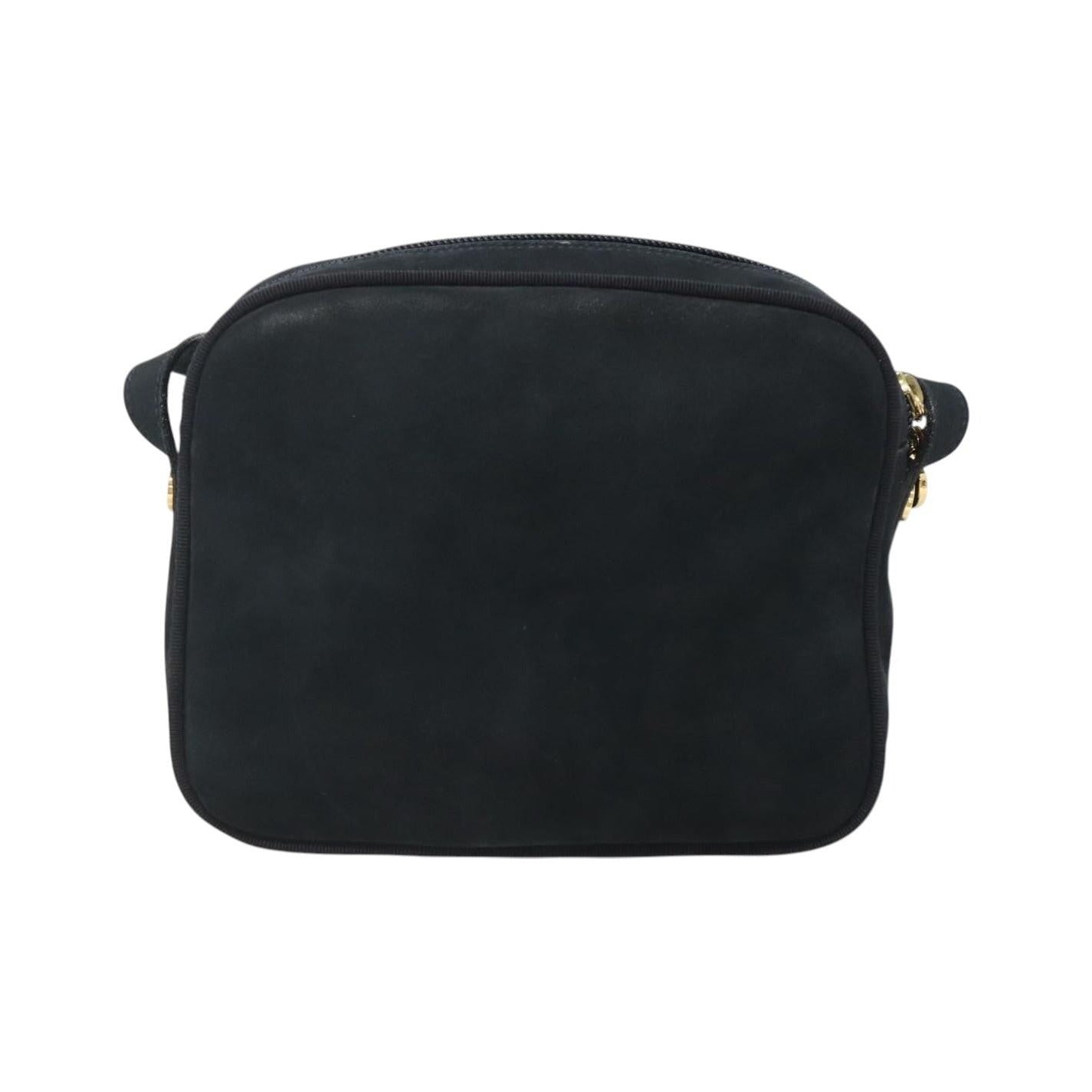 Salvatore Ferragamo Vara Bow camera Suede, Navy, Suede, Shoulder Bag