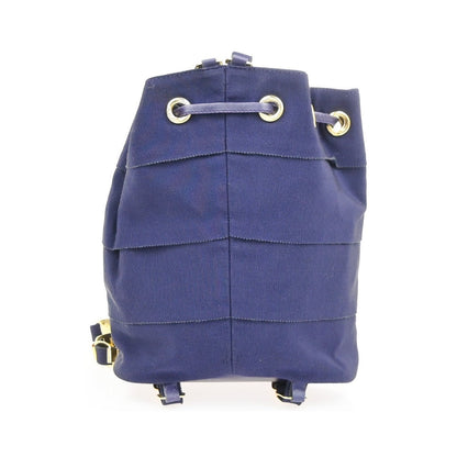 Salvatore Ferragamo Vara Chain Canvas, Purple, Canvas, Backpack