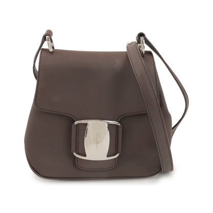 Salvatore Ferragamo Vara Leather, Brown, Leather, Tote Bag