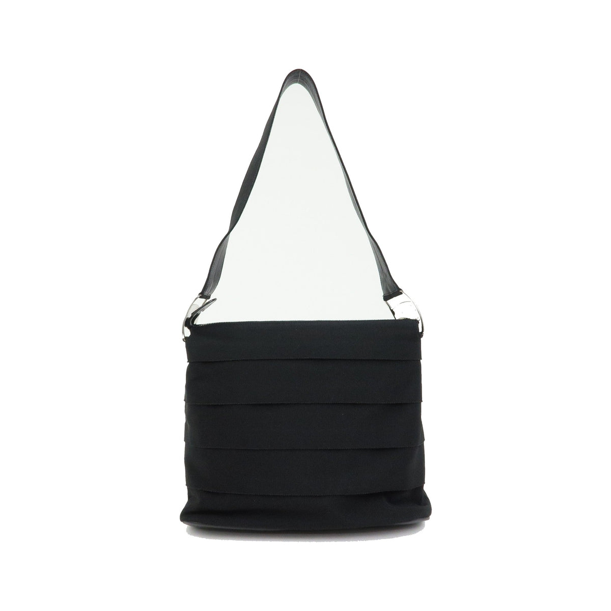 Salvatore Ferragamo Vara Leather, Black, Canvas, Tote Bag