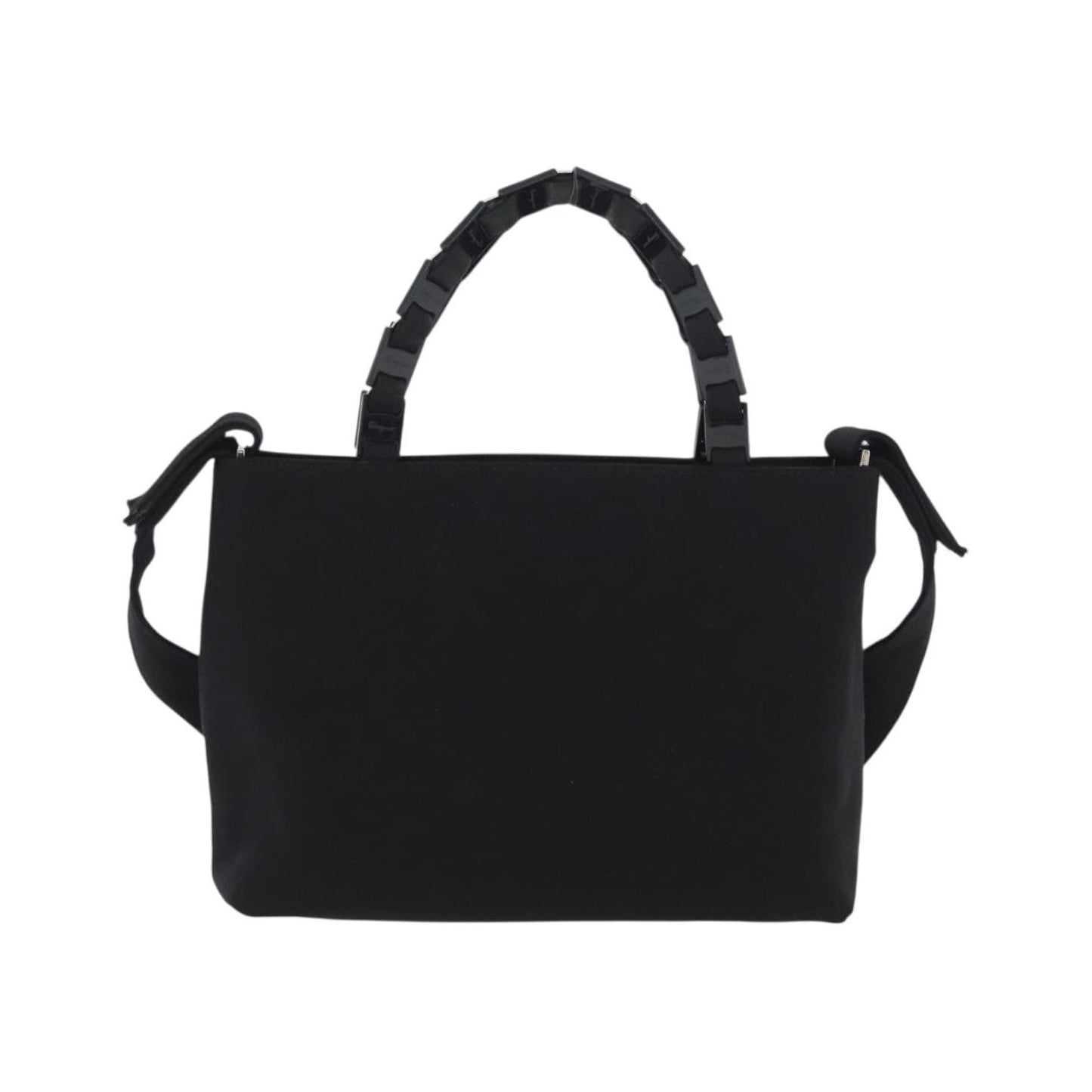 Salvatore Ferragamo Vintage Canvas, Black, Canvas, Handbag