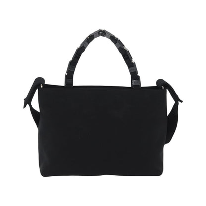 Salvatore Ferragamo Vintage Canvas, Black, Canvas, Handbag