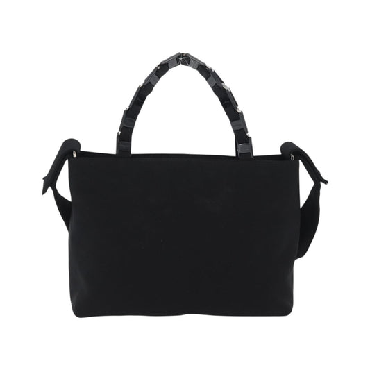 Salvatore Ferragamo Vintage Canvas, Black, Canvas, Handbag