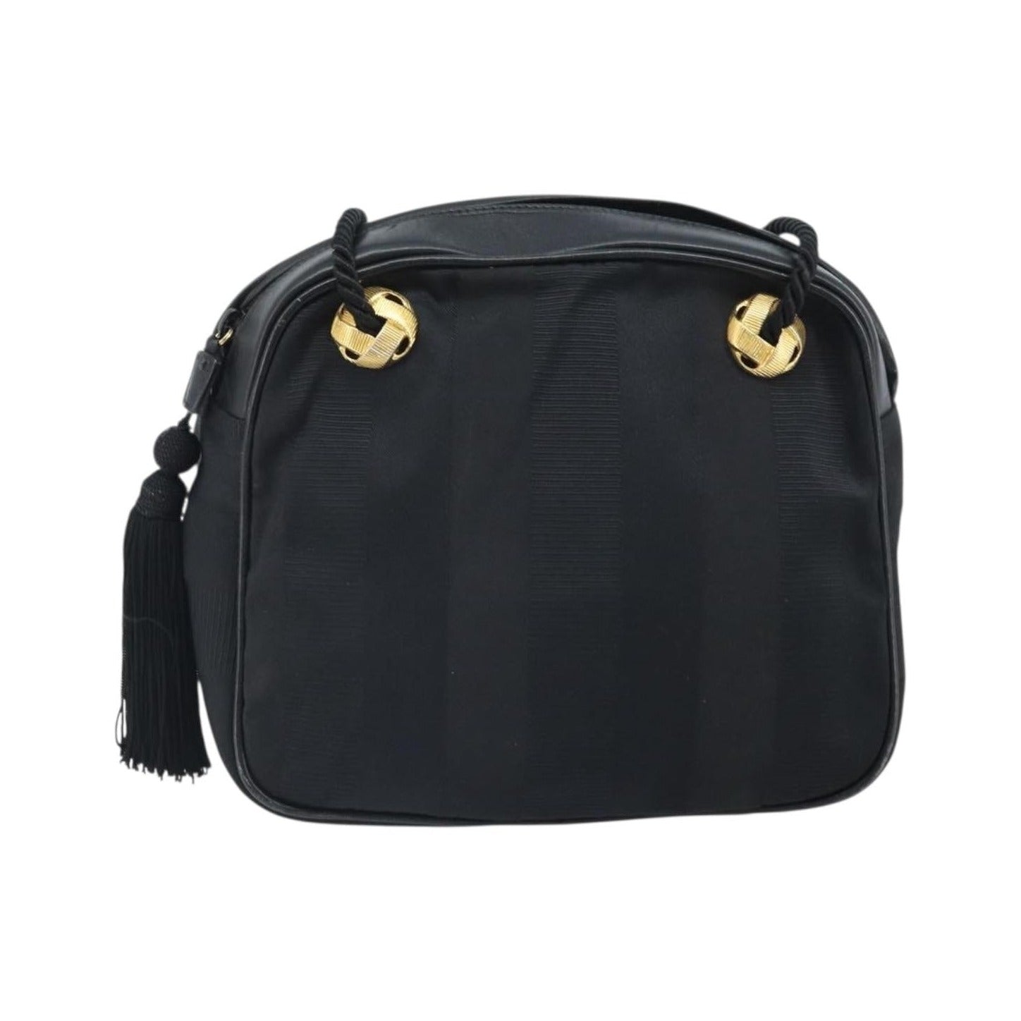 Salvatore Ferragamo Vintage Canvas, Black, Canvas, Shoulder Bag