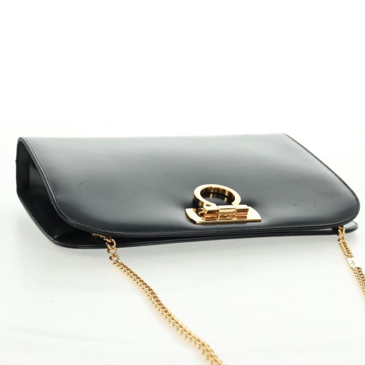 Salvatore Ferragamo Vintage Gancini Chain Shoulder Bag - Brandsamsara