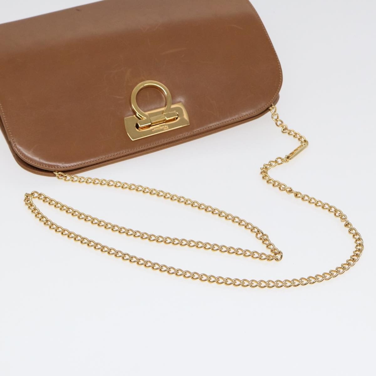 Salvatore Ferragamo Vintage Gancini Chain Shoulder Bag - Brandsamsara