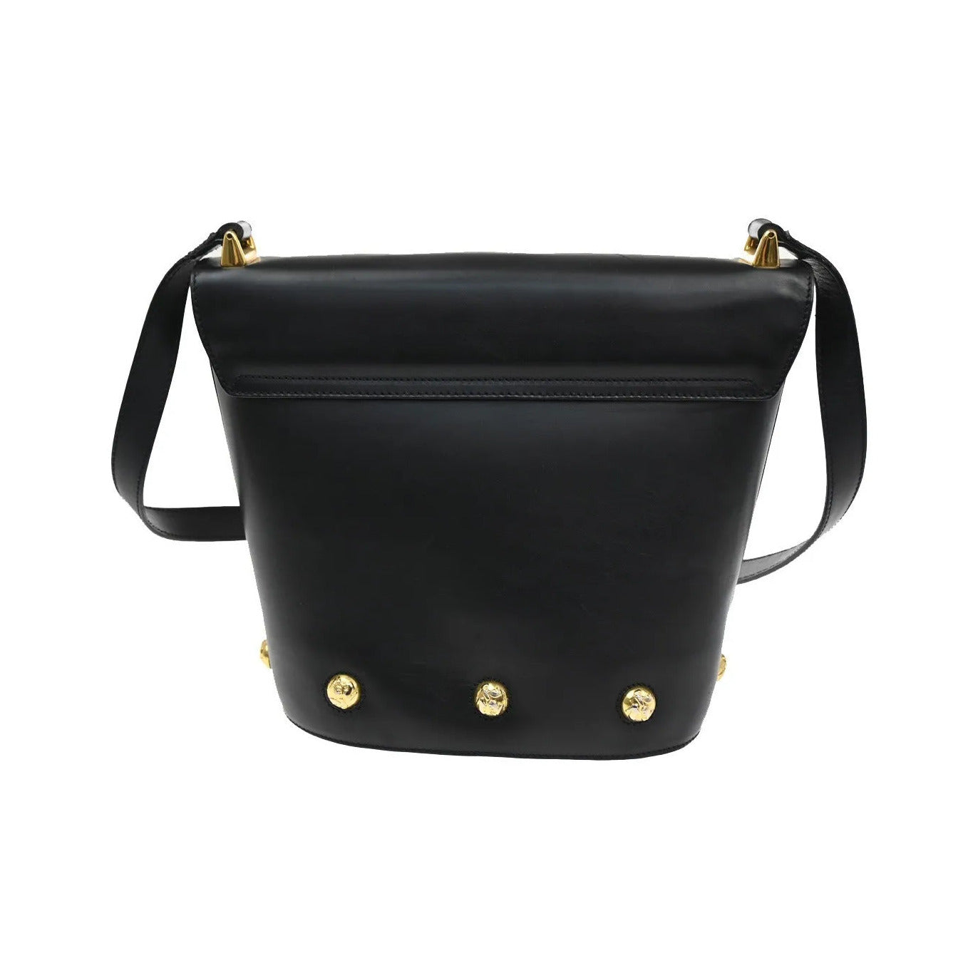 Salvatore Ferragamo Vintage Leather, Black, Leather, Shoulder Bag
