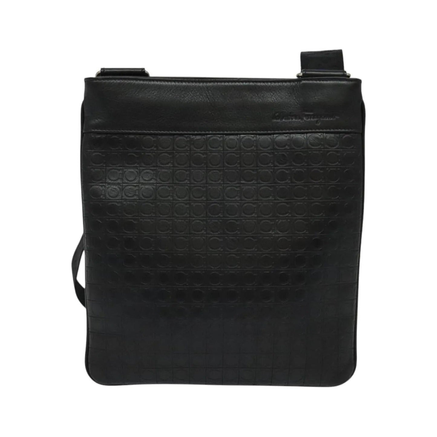 Salvatore Ferragamo Vintage Leather, Black, Leather, Shoulder Bag