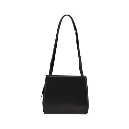 Salvatore Ferragamo Vintage Leather, Black, Leather, Shoulder Bag