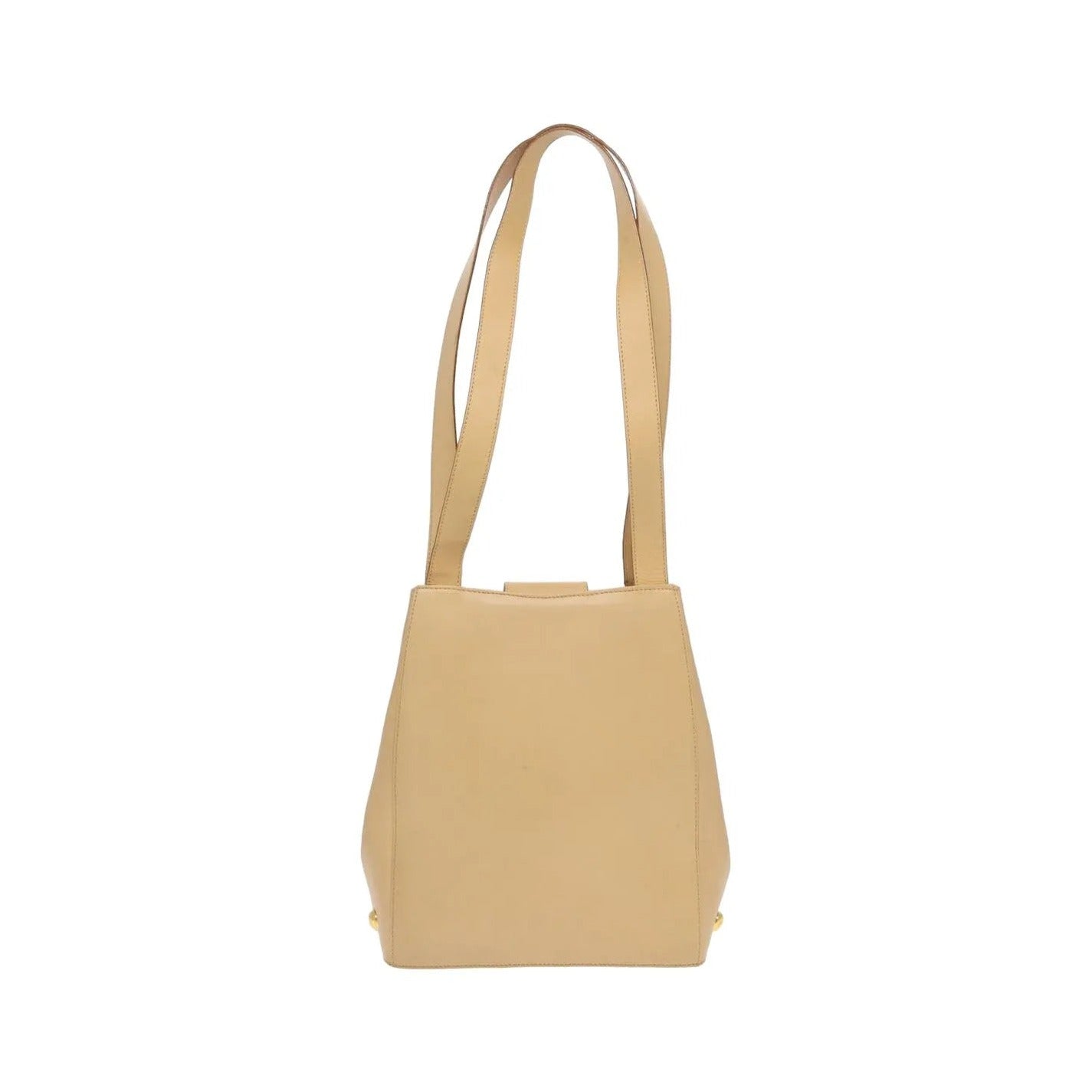 Salvatore Ferragamo Vintage Leather, Beige, Leather, Shoulder Bag