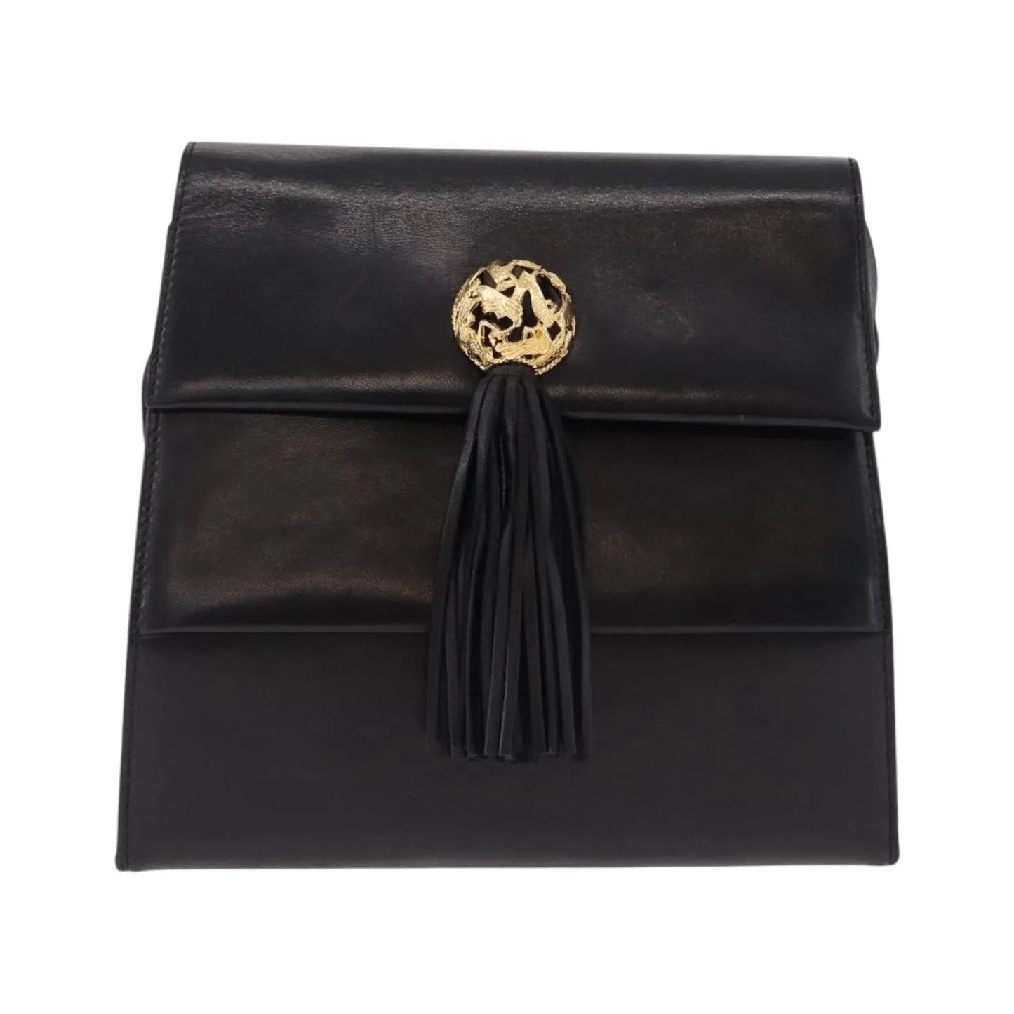 Salvatore Ferragamo Vintage Leather, Black, Leather, Shoulder Bag