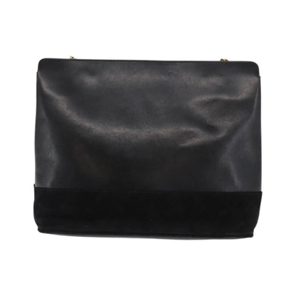 Salvatore Ferragamo Vintage Leather, Black, Leather, Shoulder Bag