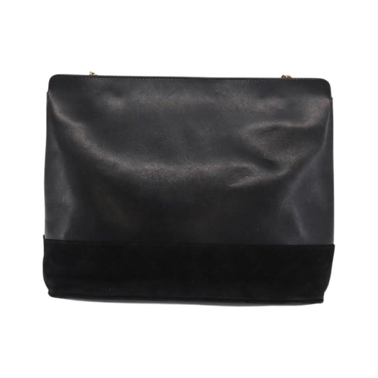 Salvatore Ferragamo Vintage Leather, Black, Leather, Shoulder Bag
