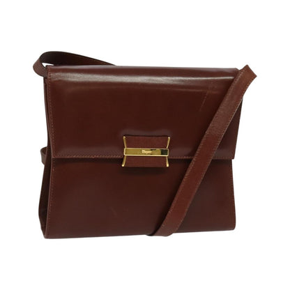 Salvatore Ferragamo Vintage Leather, Brown, Leather, Shoulder Bag