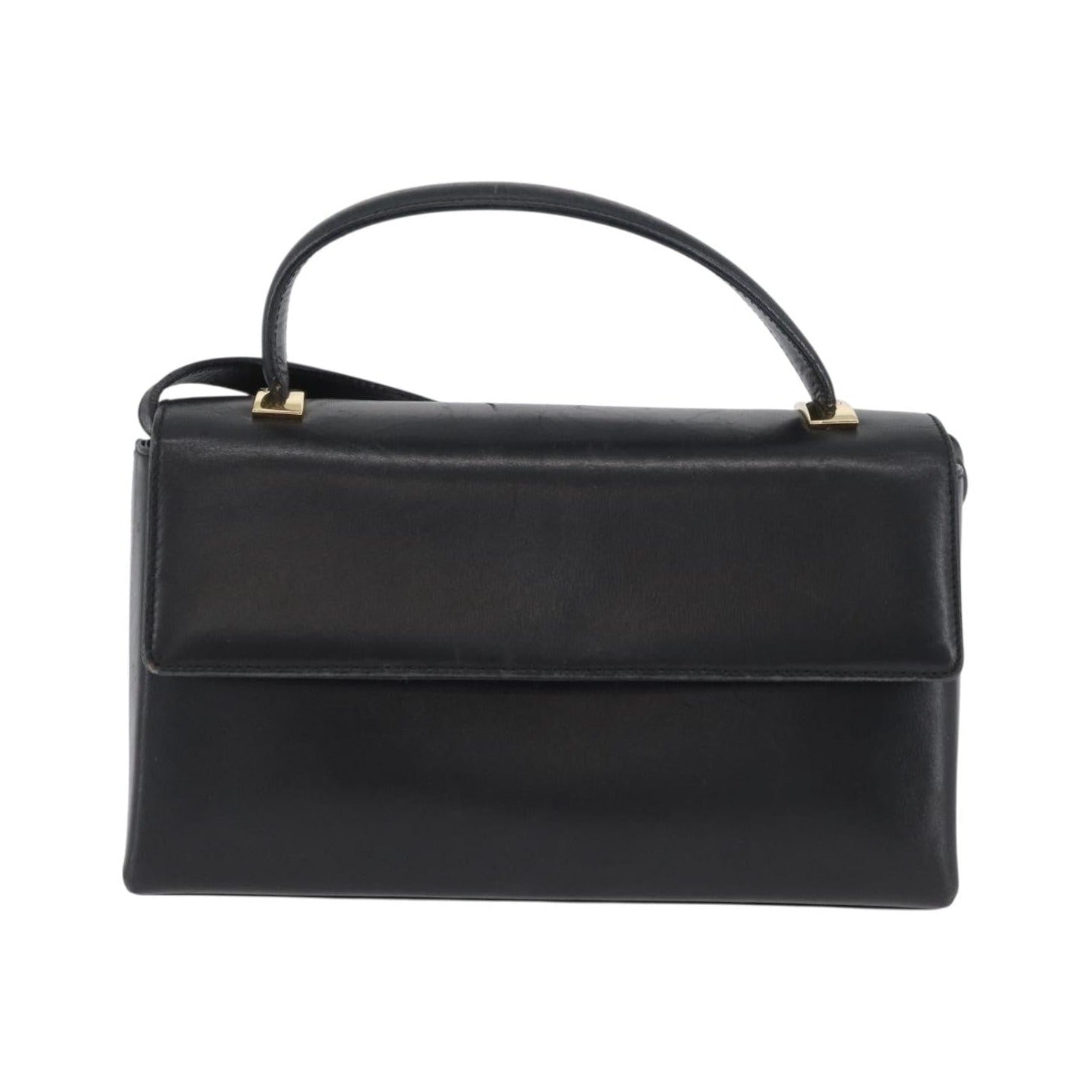 Salvatore Ferragamo Vintage Leather, Black, Leather, Handbag
