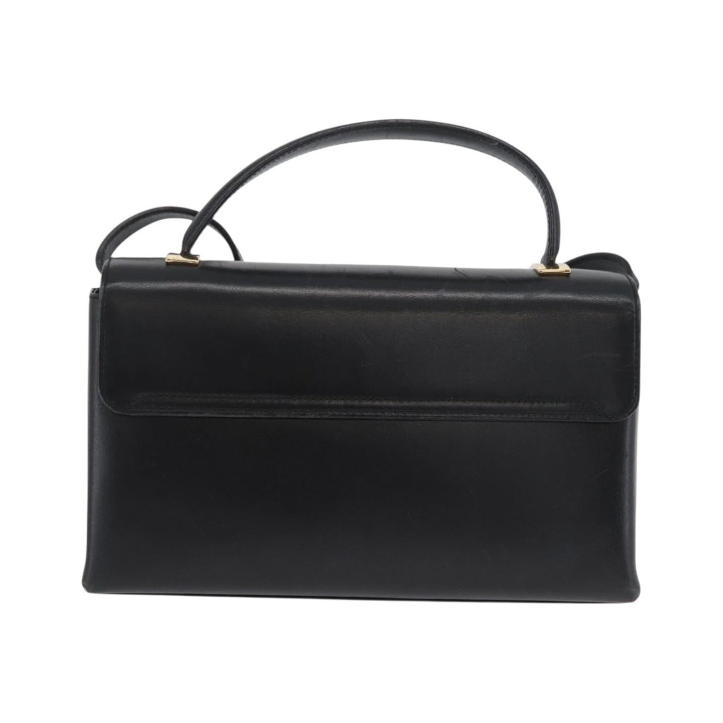 Salvatore Ferragamo Vintage Leather, Black, Leather, Handbag