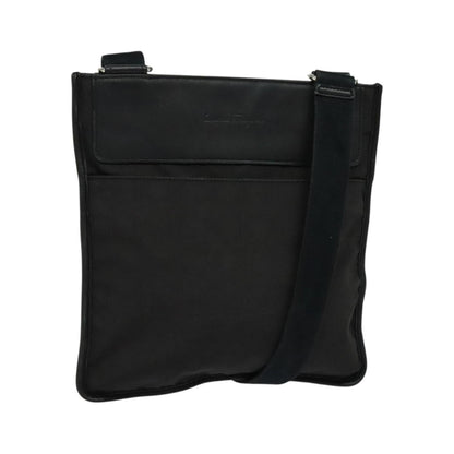 Salvatore Ferragamo Vintage Nylon, Black, Nylon, Shoulder Bag