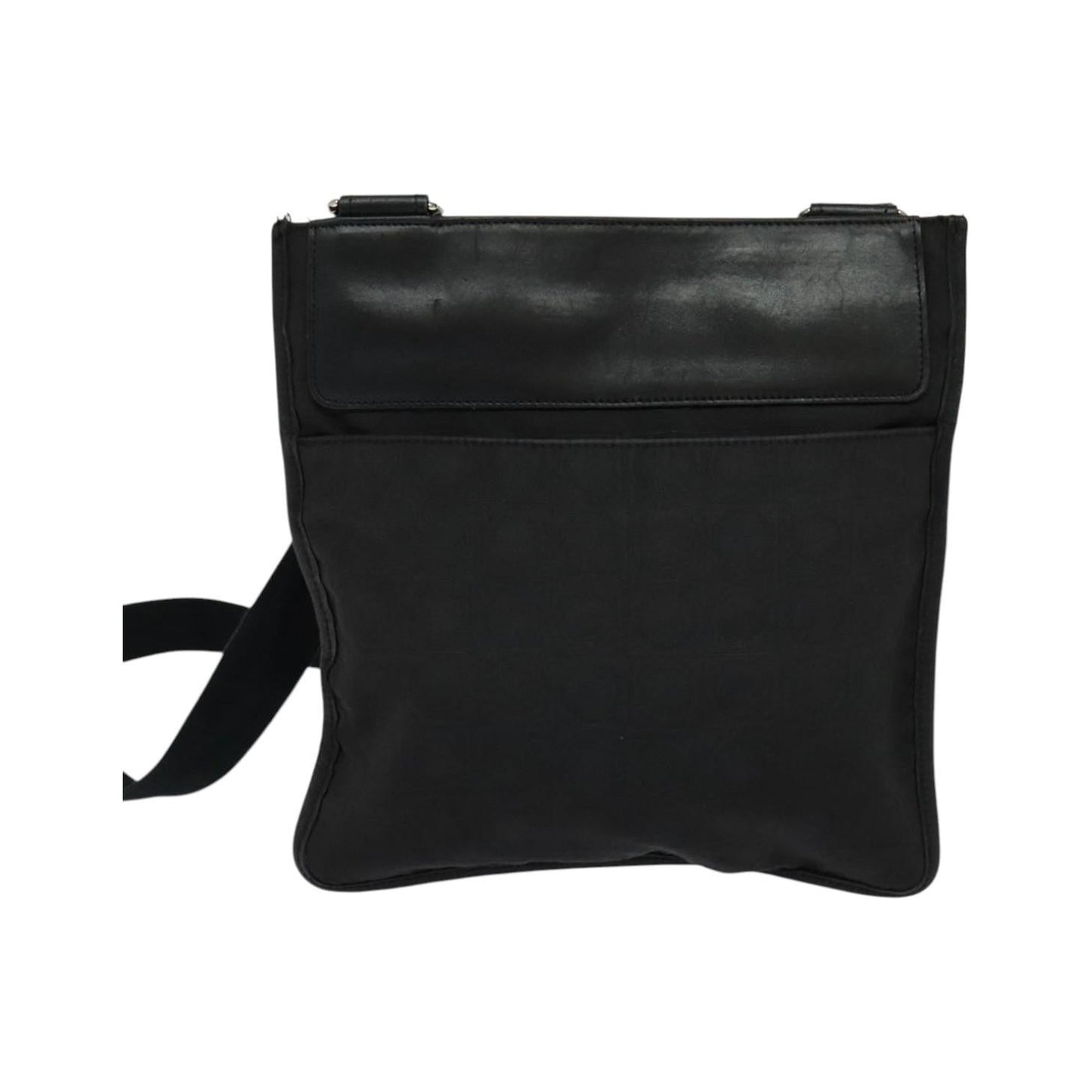 Salvatore Ferragamo Vintage Nylon, Black, Nylon, Shoulder Bag