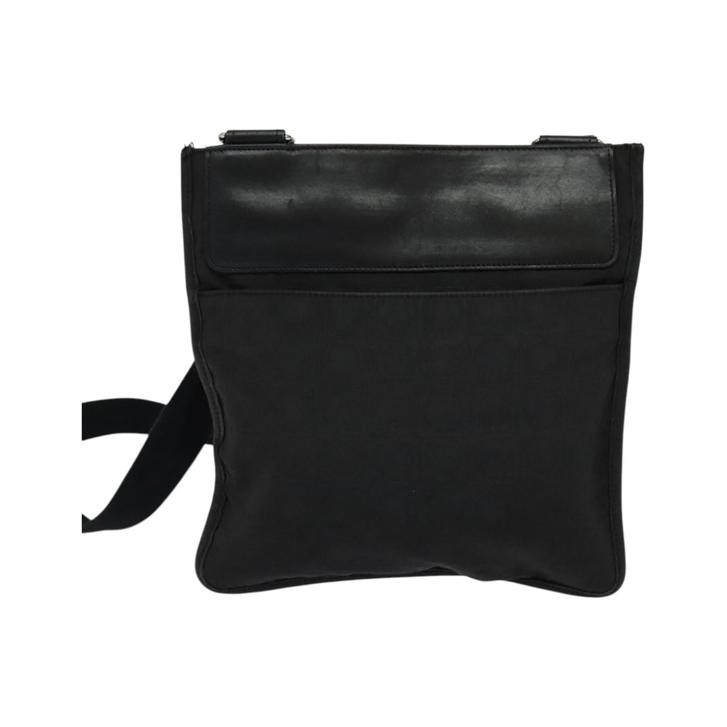 Salvatore Ferragamo Vintage Nylon, Black, Nylon, Shoulder Bag