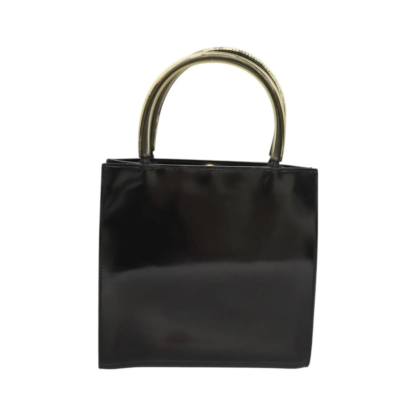 Salvatore Ferragamo Vintage Patent leather, Black, Patent Leather, Handbag
