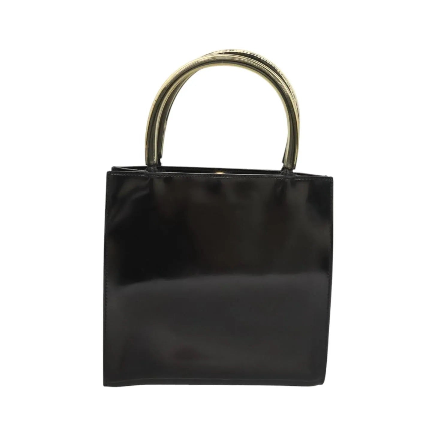 Salvatore Ferragamo Vintage Patent leather, Black, Patent Leather, Handbag