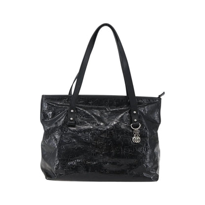 Salvatore Ferragamo Vintage Patent Leather, Black, Patent Leather, Tote Bag